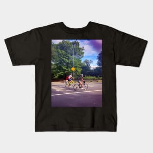 Bike Central  Park Manhattan New York City Kids T-Shirt